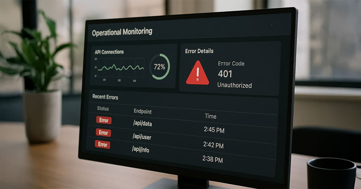 operational monitoring and error handling