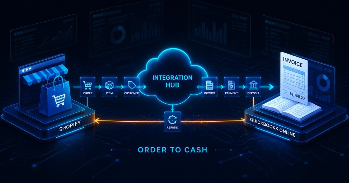 Shopify → QuickBooks Online: Closing the Order-to-Cash Gap